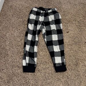 Old Navy Black and White Plaid Pajama Pants